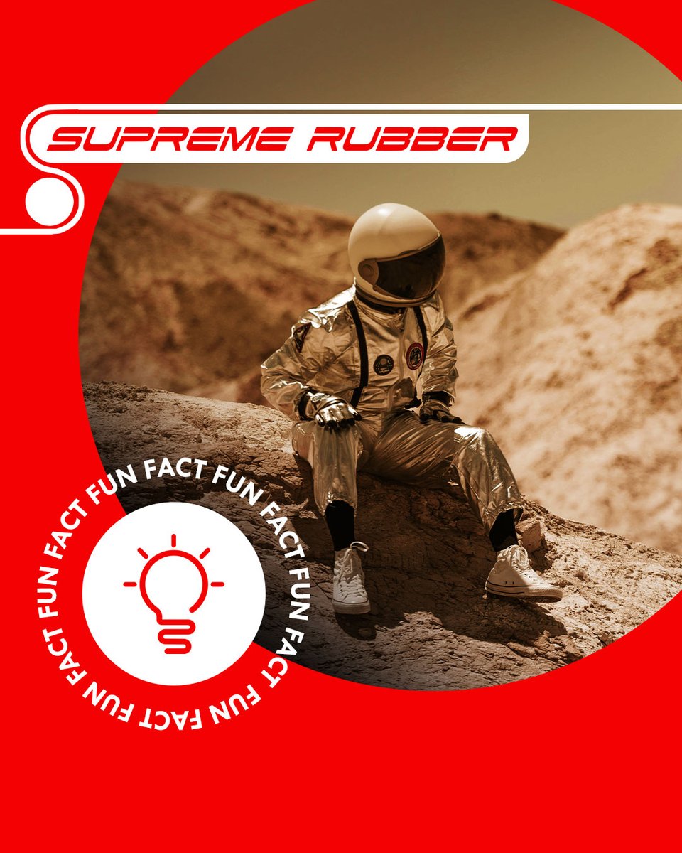 SupremeRubber's tweet image. FUN FACT: Specialised rubbers are critical for space exploration, allowing for seals in extreme temperatures and vacuum environments.

#supremerubber #rubberrollers #hypalon #silicone #neoprene #naturalrubber #nitrile #ebonite #EPDMrubber