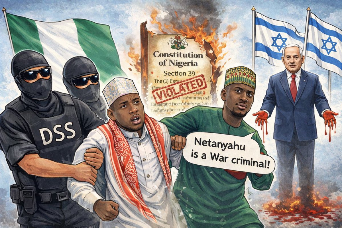 The Nigerian Constitution protects freedom of expression, meaning people can criticise governments &amp; comment on international events like the Israel war. This is a constitutional right.

It should never happened that the DSS detain a person due to it, it's a violation of rights.