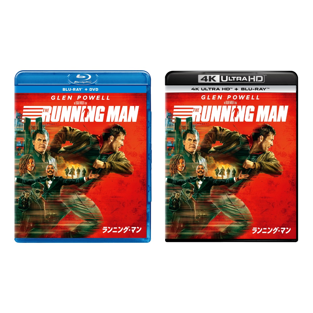 happinet_p's tweet photo. ／
　『ランニング・マン』
4K UHD&amp;ブルーレイ&amp;DVD
 　6/3(水) 発売決定！
＼

グレン・パウエル（『トップガン マーヴェリック』）
×エドガー・ライト（『ベイビー・ドライバー』）

30日間逃げ切れば賞金、捕まれば死――
究極のデスゲーム、開幕💣

Amazon、楽天ブックスの
法人特典もお見逃しなく💥
