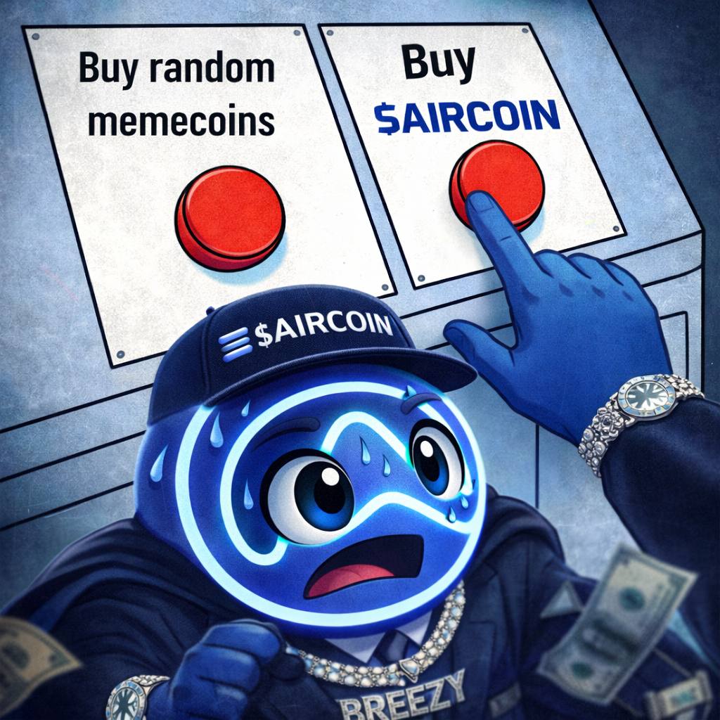 <a href="/JakeGagain/">JAKE</a> Sad.  Should have just bought $Aircoin on Sol.

🔒 40% OF THE COMMUNITY SUPPLY IS LOCKED WITH AIRLOCK, creating true supply control and rewarding Lockers all the way up to $1B MC.

💵 4.5% IN A TREASURY, positioned to assure all major CEX listings in the future.  Check us out.