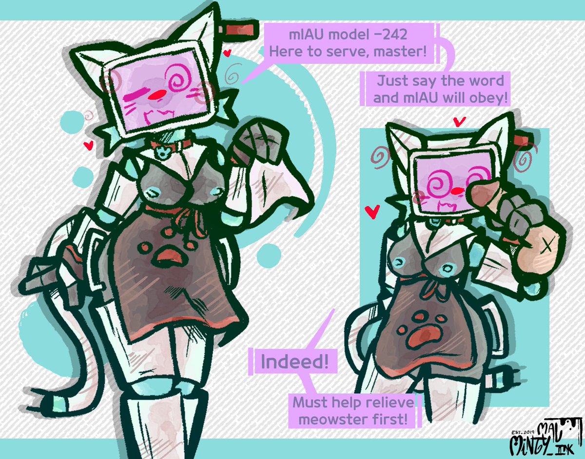 While her virus still works, let's see what a robot maid can do!