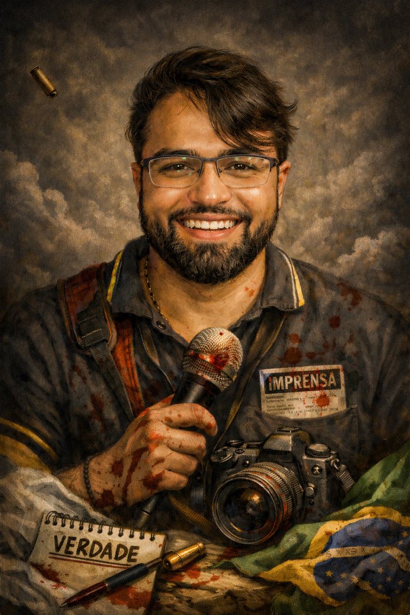 CleberBenvegnu's tweet photo. Este jovem jornalista se chama Luis Pablo. Ele seria, segundo o sistema, mais um brasileiro perigoso a ameaçar a nossa democracia e suas instituições. https://t.co/kx2iNkNLqr