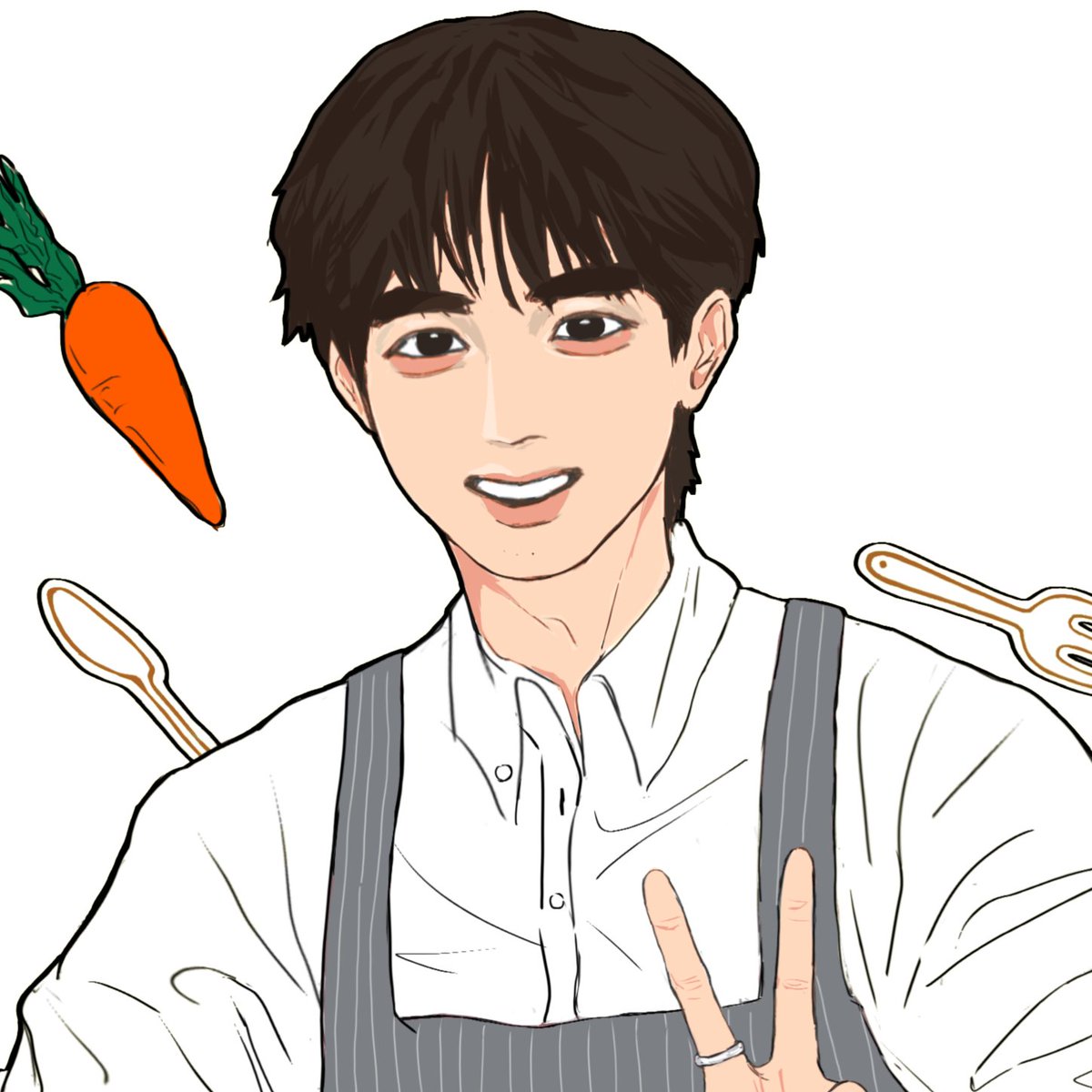 Blacccck4's tweet photo. 👨🏻‍🍳✌🏻🥕
#도경수
#DOHKYUNGSOO https://t.co/ZI03Qcy3Qw