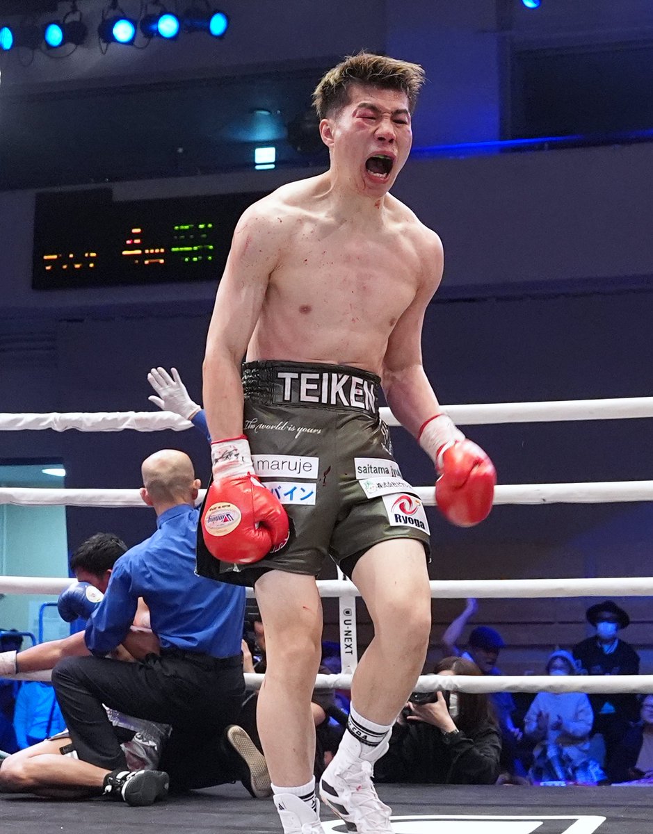 TB_PROMOTION's tweet photo. TREASURE BOXING PROMOTION 11

【試合結果】

第2試合（Sバンタム級 8回戦）

福井 勝也（帝拳） vs ジュニバート バンタイ（比）

4R 1分 30秒 TKO

WIN🏆
福井 勝也

📸@NaokiFukuda65 https://t.co/0EUqaOygu3