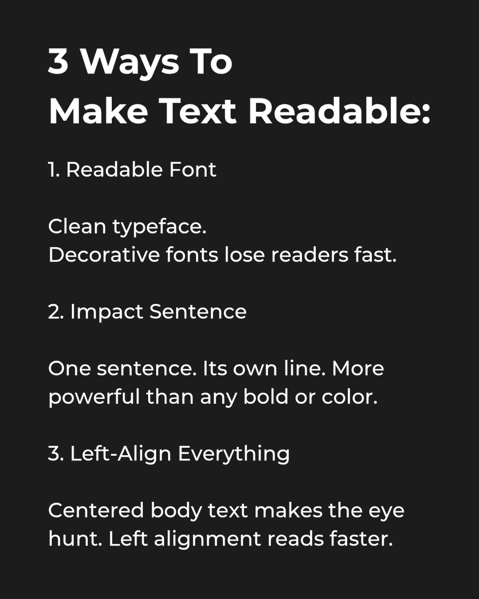 Readability Is Essential.