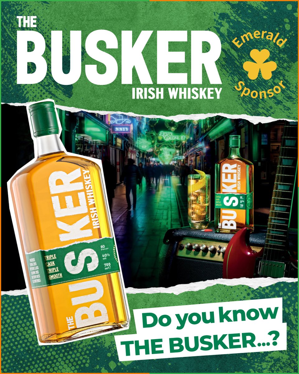 GreenIrelandFes's tweet photo. THE BUSKER IRISH WHISKEY🥃☘

バーボン樽・シェリー樽・マルサラワイン樽の3つの樽で熟成されたアイリッシュウイスキー。

華やかなフルーツのアロマや、
柔らかな甘味となめらかな味わいが特徴です。
アイルランドの文化とともに
特別なウイスキー体験をお届けします☘

https://t.co/vFnOWu4ZfG https://t.co/GQWVQURVTi