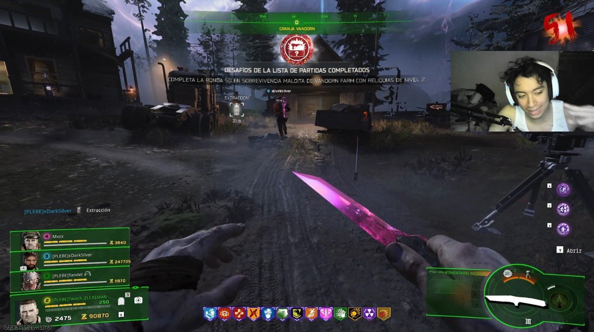 elcasman's tweet photo. Tier 2 – Ronda 50.
Los zombies ya vienen sin piedad. La partida sigue en pie, pero cada ronda se siente como una guerra.
#Zombies #CallOfDuty https://t.co/GxO4dINYYz