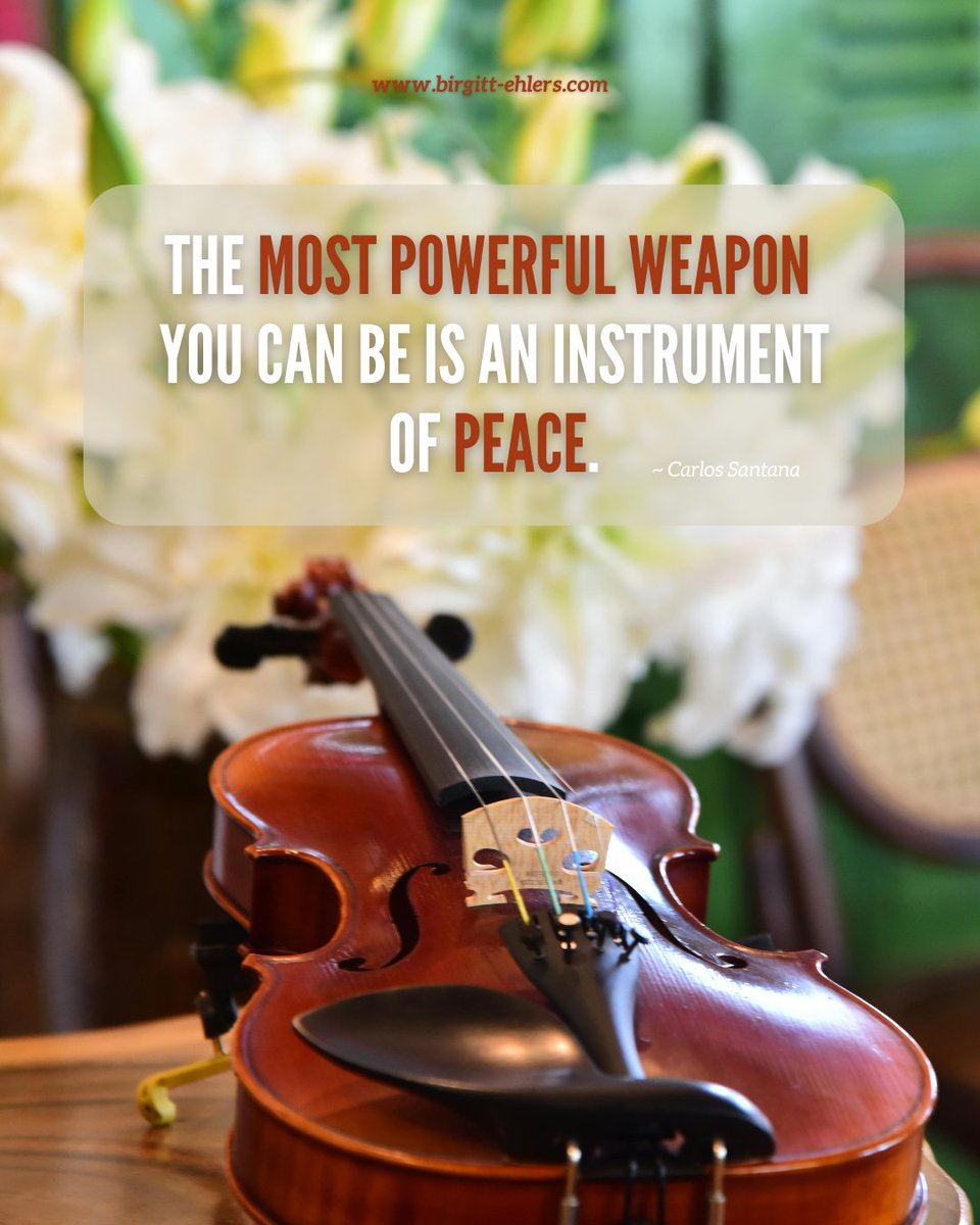 erfolgsinfo's tweet image. The most powerful weapon you can be is an instrument of peace.

#peace #powerful #feelgood #seaspirit
