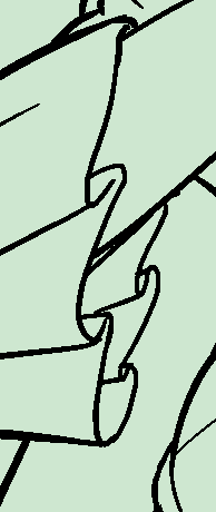 ←素面俺「フリフリした布?こんなもんか」
→飲酒俺「手前は反時計回りに見て外から内へ折られているが折り返すと逆になっている。作画ミスだ、訂正ッ!訂正ッ!!」 