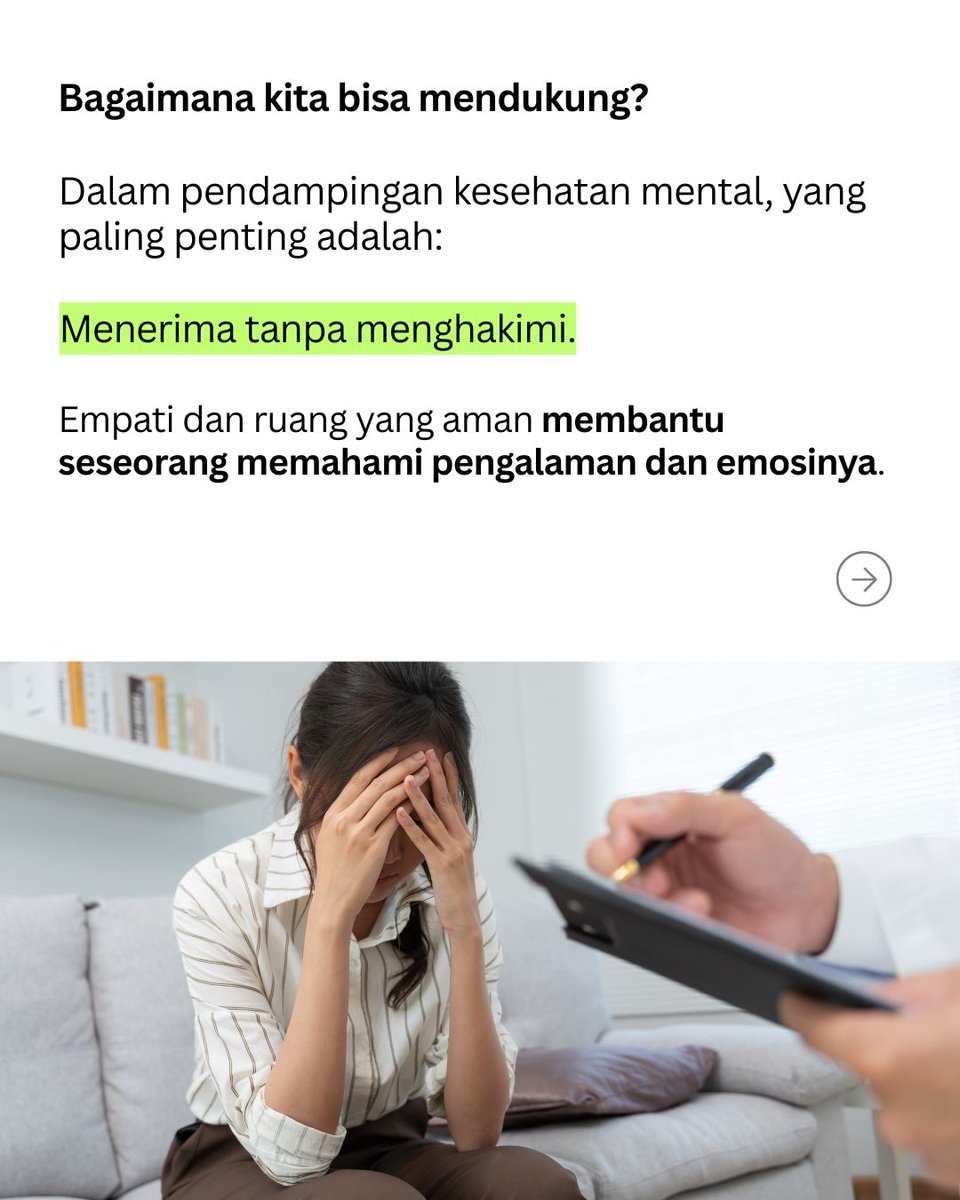 Interfidei's tweet photo. Hal yang paling penting dalam pendampingan Kesehatan mental adalah "Menrima tanpa menghakimi" https://t.co/AwL0SV2yDx