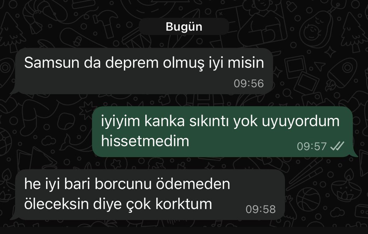 dostlar yazmaya başladı