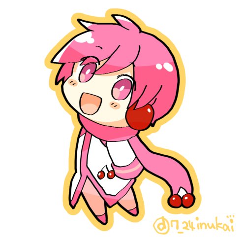 「【#犬飼さんの毎日ミニキャラ】 2021年にも桜ミク×アニメイトカフェが開催され」|犬飼＠4/1ありがとうございました！🌟NEOKET4【B50】のイラスト