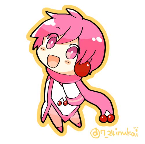 【#犬飼さんの毎日ミニキャラ】 2021年にも桜ミク×アニメイトカフェが開催された時の応援イラスト(?)のミニキャラです。 ▼Pixivに投稿したイラスト
