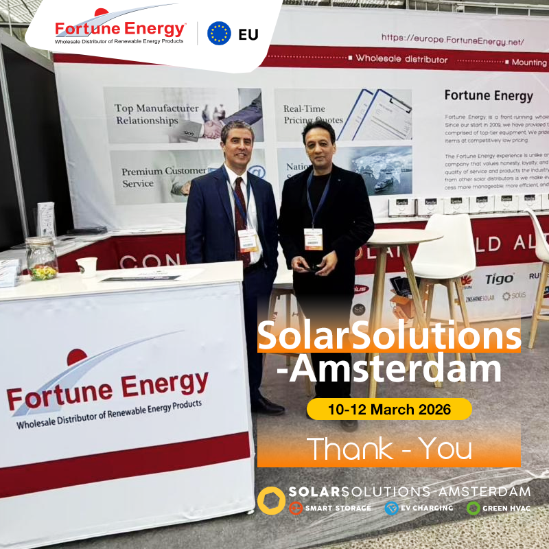 FortuneEnergy's tweet photo. Solar Solutions Amsterdam 2026 is a wrap! 🌞
Thank you to all our partners who joined Fortune Energy from March 10–12. It was fantastic to connect and share the latest solar innovations with you.

#SolarSolutions#SolarSolutionsAmsterdam #SolarEnergy #Renewables #FortuneEnergy https://t.co/400UWE4E4t