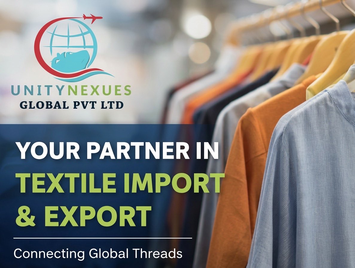 unitynexue17064's tweet image. From vibrant fabrics to worldwide markets – Unity Nexues Global Pvt Ltd bridges the gap! 👗🧵 Let’s weave success together. 
.
.
.
#ImportExport #TextileExcellence #FabricRevolution
