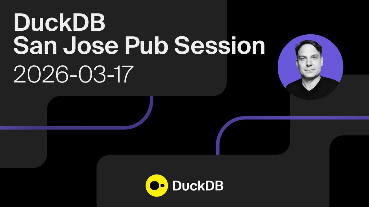 DuckDB tweet media