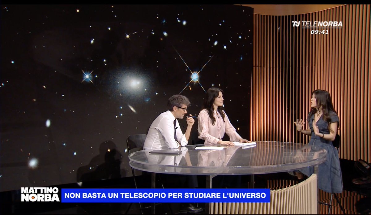 mediainaf's tweet photo. La bellezza è negli occhi di chi guarda. E anche l’universo è negli “occhi” di chi l’osserva. Lo ha mostrato ieri a #TeleNorba – in quest’imperdibile puntata di “Mattino Norba” – l’astrofisica dell’Inaf Federica Loiacono.

https://t.co/YT8qg2LaPO https://t.co/n3yNEdSf50