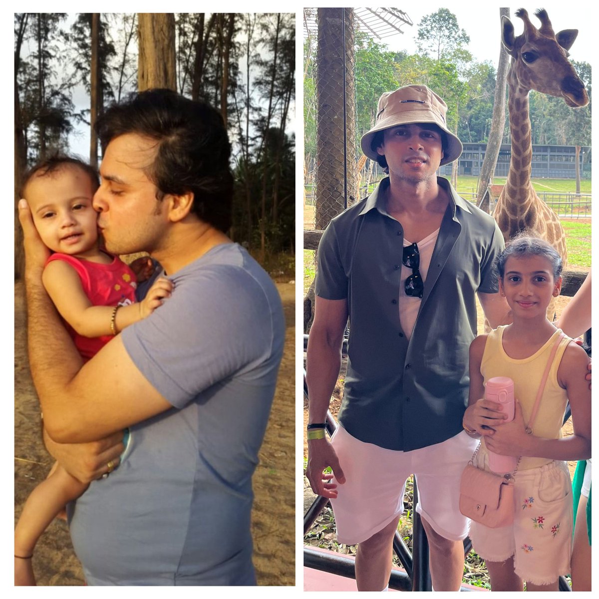 trainbyajeenkya's tweet photo. Best part of staying fit?

When my daughters friends ask her,
“Is that your dad or your big brother?”

People often look for a 12-week transformation.

But the real ones take years.

The photo on the left was taken 10 years ago.
My daughter was just a year old.

Back then my priorities were different.
Weekends meant eating whatever was easiest, skipping workouts, and telling myself I would start “soon.”

Soon never comes unless you decide it does.

One day I realized something simple.

My daughter is watching everything I do.

If I wanted her to value health, discipline, and self-respect, I had to live it first.

So I started small.

Training consistently.
Eating better.
Walking more.
Sleeping properly.

No fat burners.
No shortcuts.
No magic tricks.

Just lifting heavy, hitting my protein, getting my steps in, and showing up every single day.

Fast forward 10 years.

My daughter is now 11.
I’m stronger, leaner, and far more disciplined than I was in my 20s.

But the real transformation isnt the physique.

Its becoming the kind of father your child looks at and thinks:

“This is normal. This is how life should be lived.”

Fitness isnt a phase anymore.

Its just who I am.