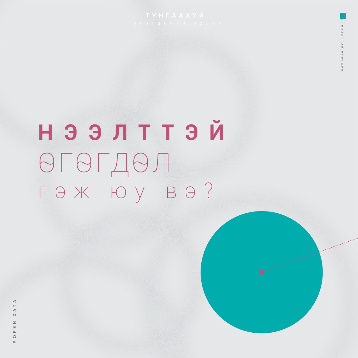 Тунгаахуй өгөгдлийн урлан / Tungaahui Data Studio tweet media