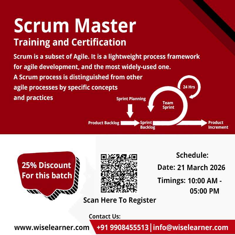 🚀 Become a Scrum Master with WiseLearner IT Services! 🚀