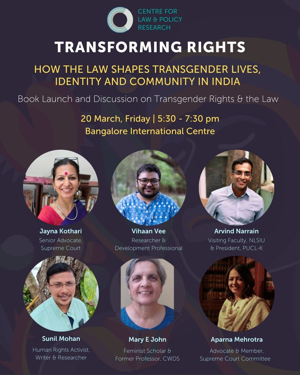 Centre for Law & Policy Research tweet media