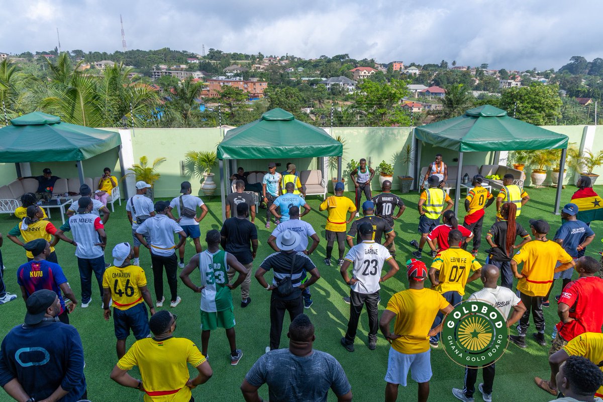 GhanaGOLDBOD's tweet photo. Over the weekend, staff of the Ghana Gold Board, together with members of the public, took part in a Staff Health Walk aimed at promoting wellness, teamwork, and healthy living.  🏃 🏃‍♀️ https://t.co/0bKFC9vPX0