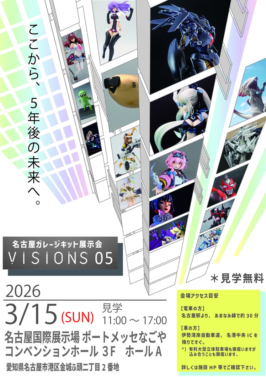 ガレージキット展示会VISIONS05がポートメッセなごやで無事終了