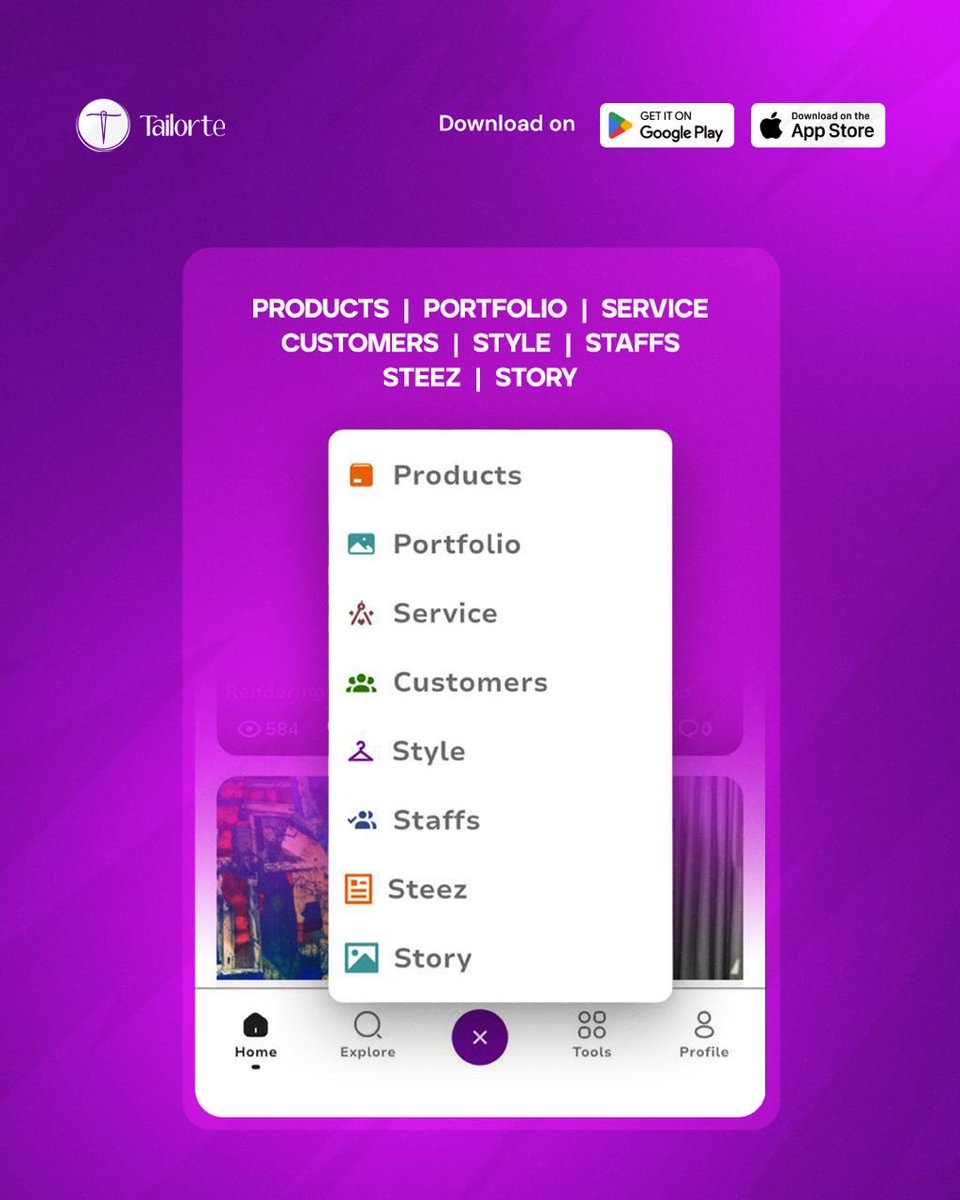 Tailorte App tweet media