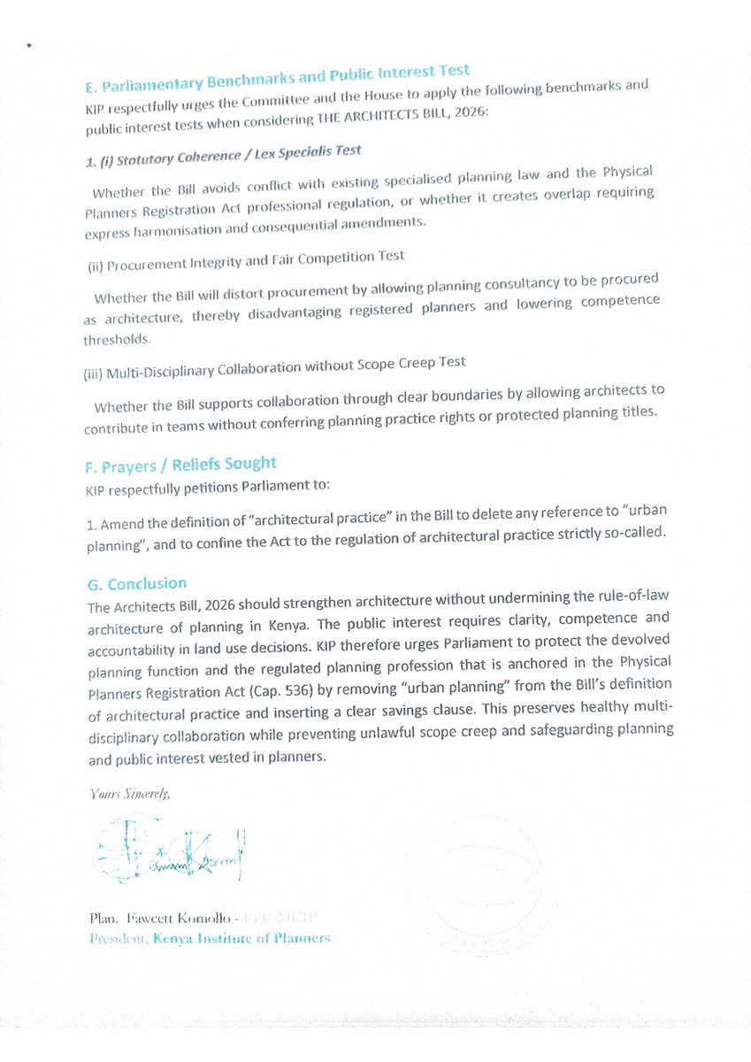 KENYA INSTITUTE OF PLANNERS tweet media