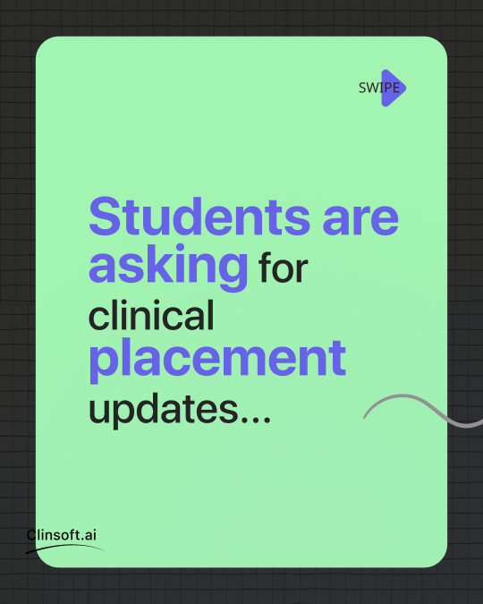MetaveoAI's tweet photo. Students asking for clinical placement updates, but your data is scattered across emails, spreadsheets, and messages?
With Clinsoft, manage placements, track updates, and keep everything organized in one place.
🌐 https://t.co/9XEgubcJrI
#Clinsoft #PlacementManagement https://t.co/lcDs6ghn01