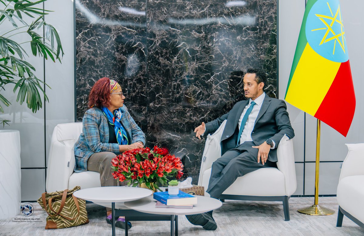 ENEC_ethiopia's tweet image. Ethiopian Nuclear Energy Commission Commissioner H.E  Sandokan Debebe held a high-level consultative meeting with World Bank Country Director Maryam Salim to explore strategic areas of collaboration in support of Ethiopia’s National Nuclear Energy Program.
#ENEC #Worldbank
