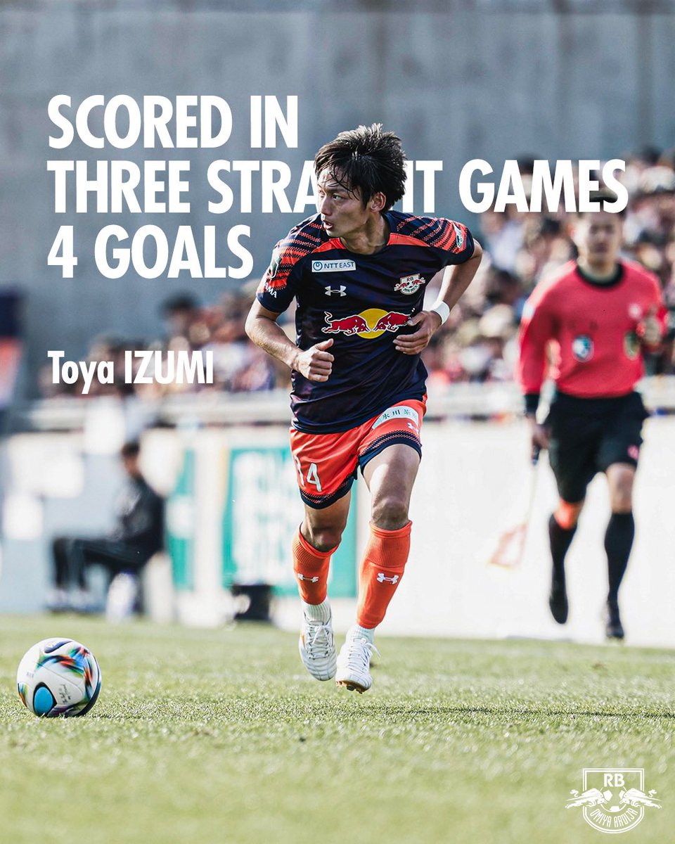 ⚔️𝗧𝗼𝘆𝗮 𝗜𝗭𝗨𝗠𝗜⚔️ 3️⃣ games ✓ 4️⃣ goals 🥅 #RB大宮