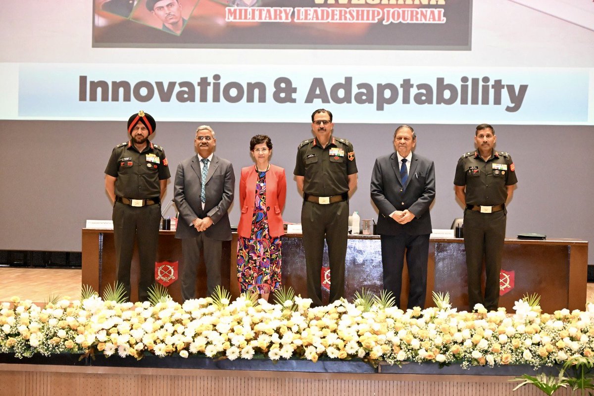 AmritaNarlikar's tweet image. #Latepost 
A great honour to speak at  AMSB Seminar 2026 on
"Shaping Military Leaders for the 21st Century: #Ethical &amp;amp; Value-based
#Leadership", thank you 
@ia_awc @artrac_ia 
for the stimulating exchange and gracious hospitality.
