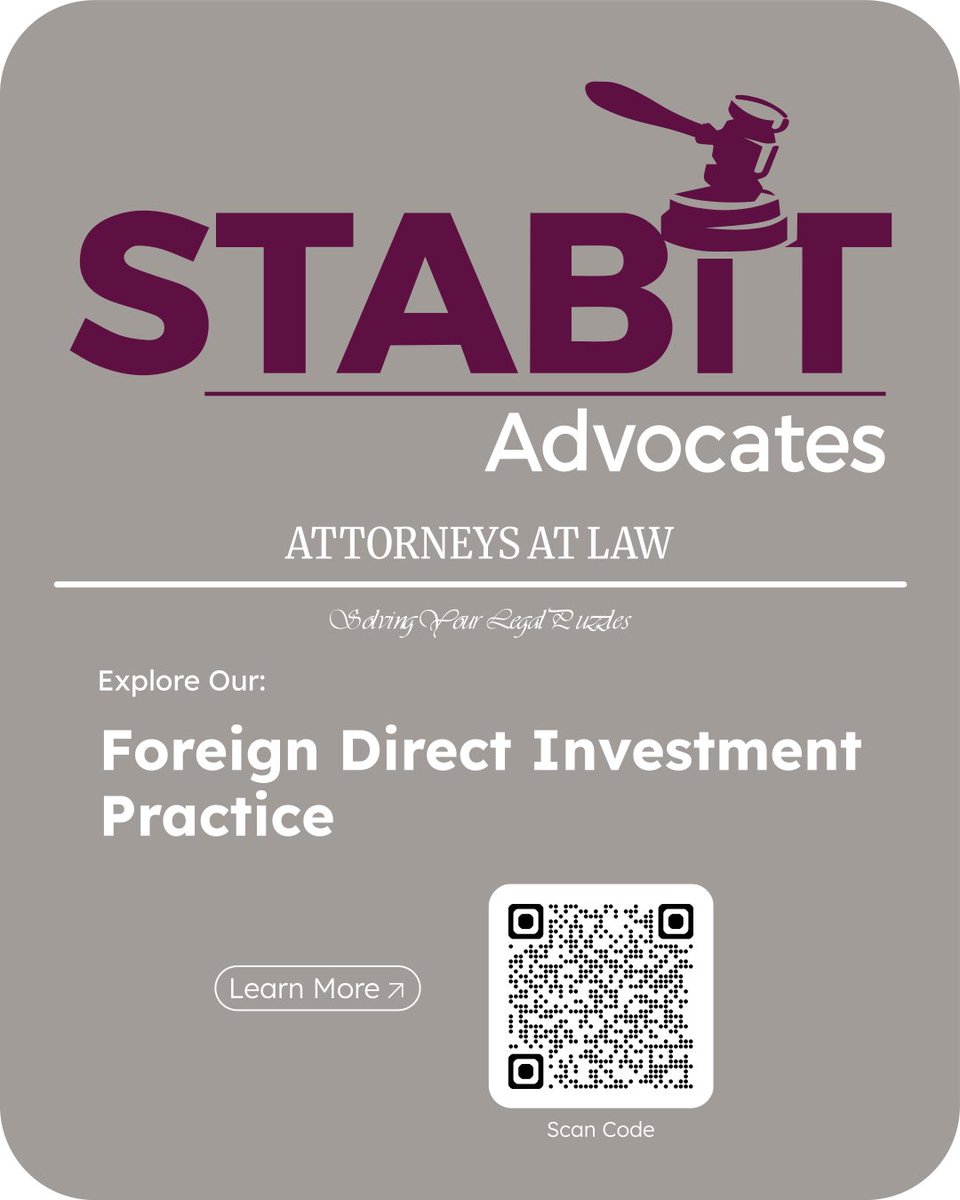 herbert_zziwa's tweet photo. STABIT ADVOCATES (FDI) Practice with the Best Lawyers in Rwanda to facilitate your long-term, cross-border investments.
Scan for more details.
STABIT Advocates 
“Solving Your Legal Puzzles”
https://t.co/4ZqxxLi0nW https://t.co/HQctlA7sba