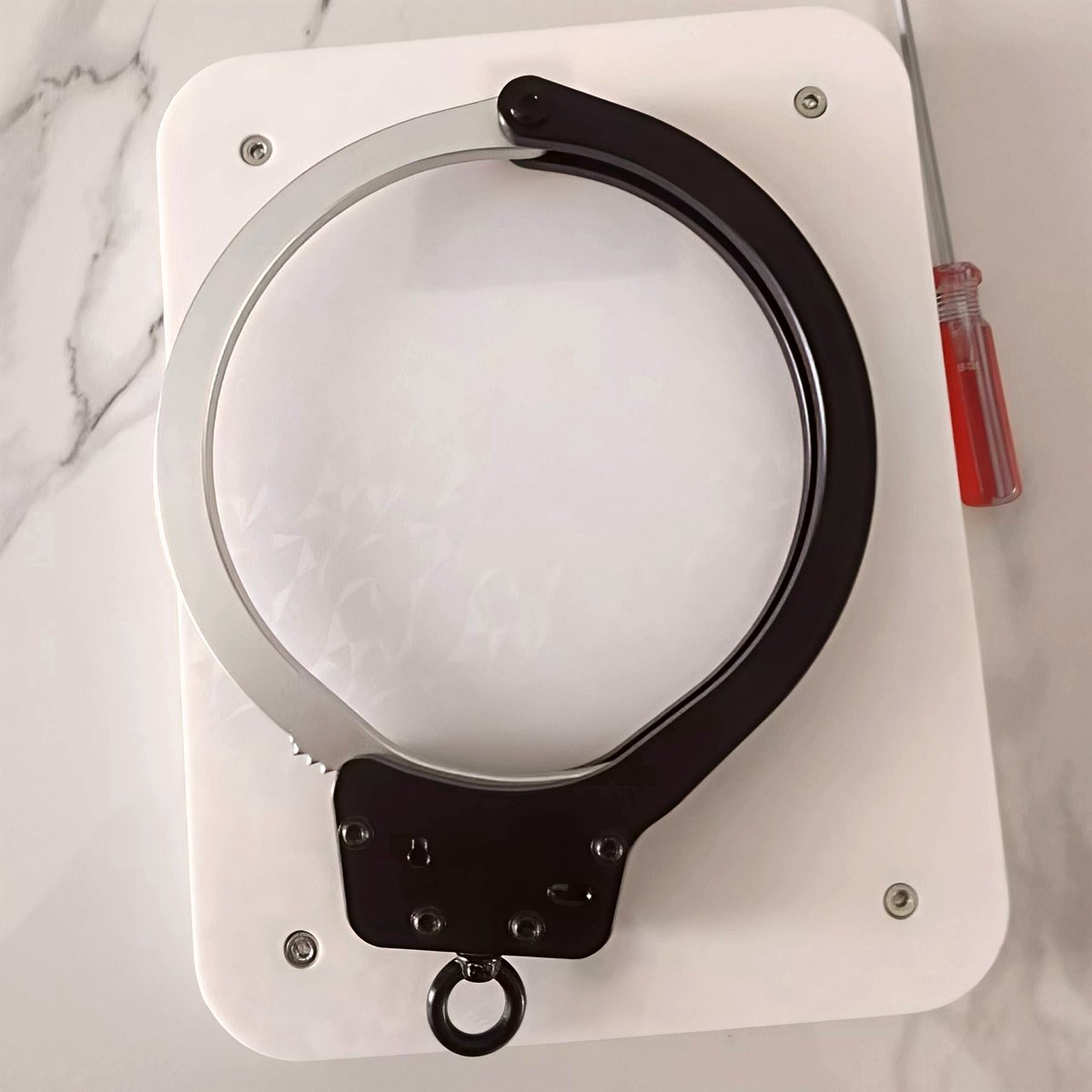 手铐玫瑰金脚铐连体铐 tweet media