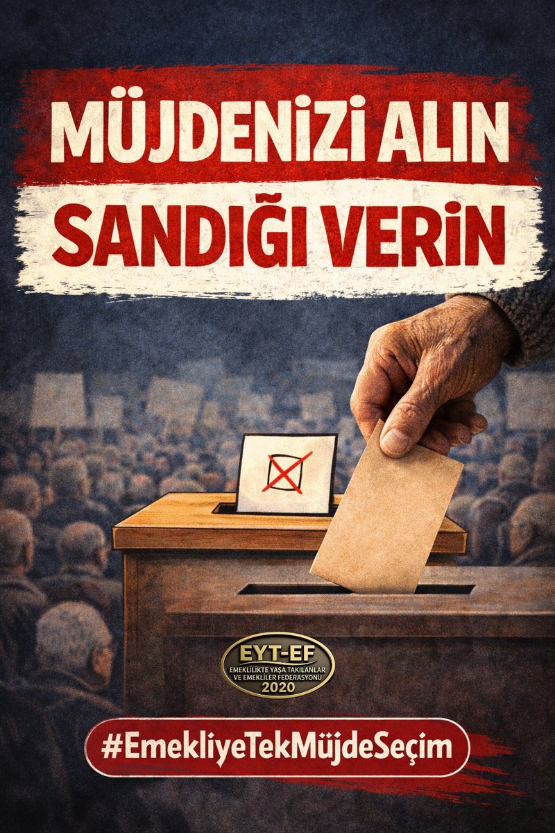 Emekliye verebileceğiniz tek müjde seçimdir.
#EmekliyeTekMüjdeSeçim
#5000KısmiyeTekMüjdeSeçim
