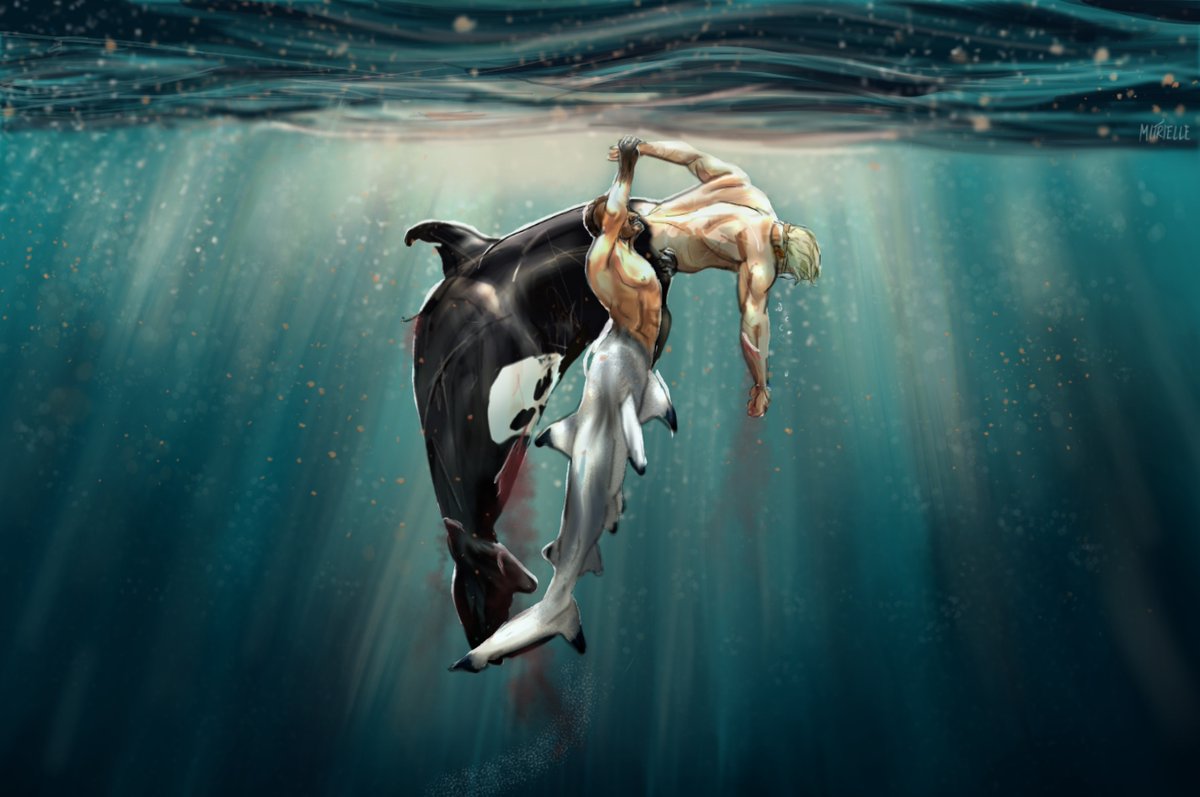 mitrielle's tweet photo. The story "Sinking into the deep blue" by Lady Ares completely captivated me and this art was born from it. Anyone who enjoys Mer AU shouldn't miss it. I can't wait to read more!
#Ghoap #GhostSoap #SoapGhost #SimonGhostRiley #JohnSoapMacTavish #MerAU #cod #fanart https://t.co/YIuAAey6nk