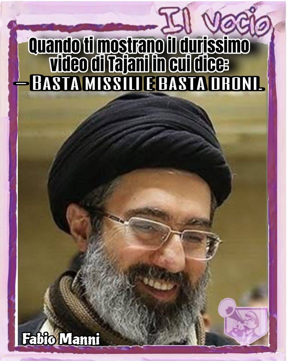 ilvocio's tweet photo. Fabio Manni @fabiom4nni4
#fabiomanni #ilvocio
#Skynews #Tajani #Esteri #intervista #risposte #reazioni #Khamenei #Iran #consiglidiTajani #13marzo https://t.co/JCHlE8ZmBc