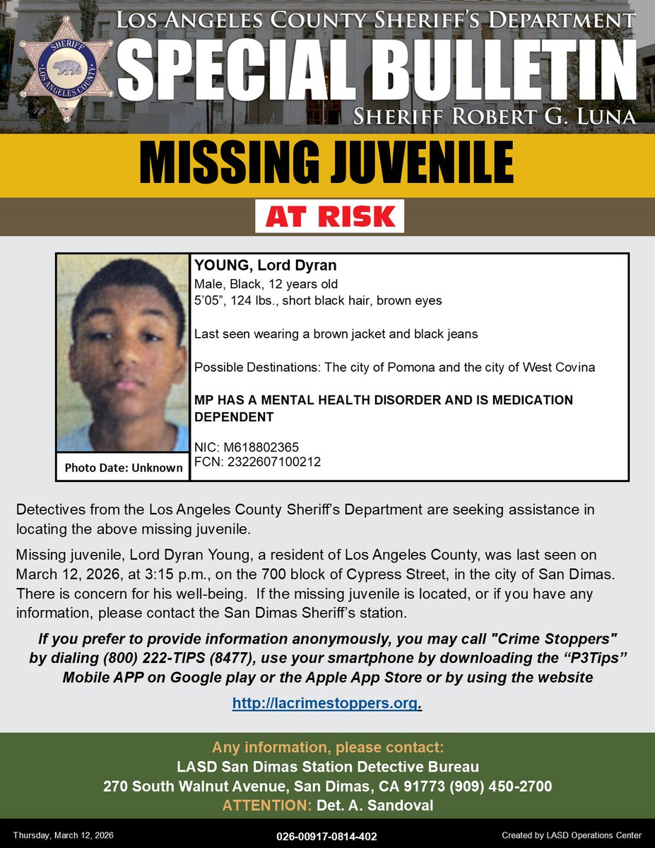 LA County Sheriffs tweet media