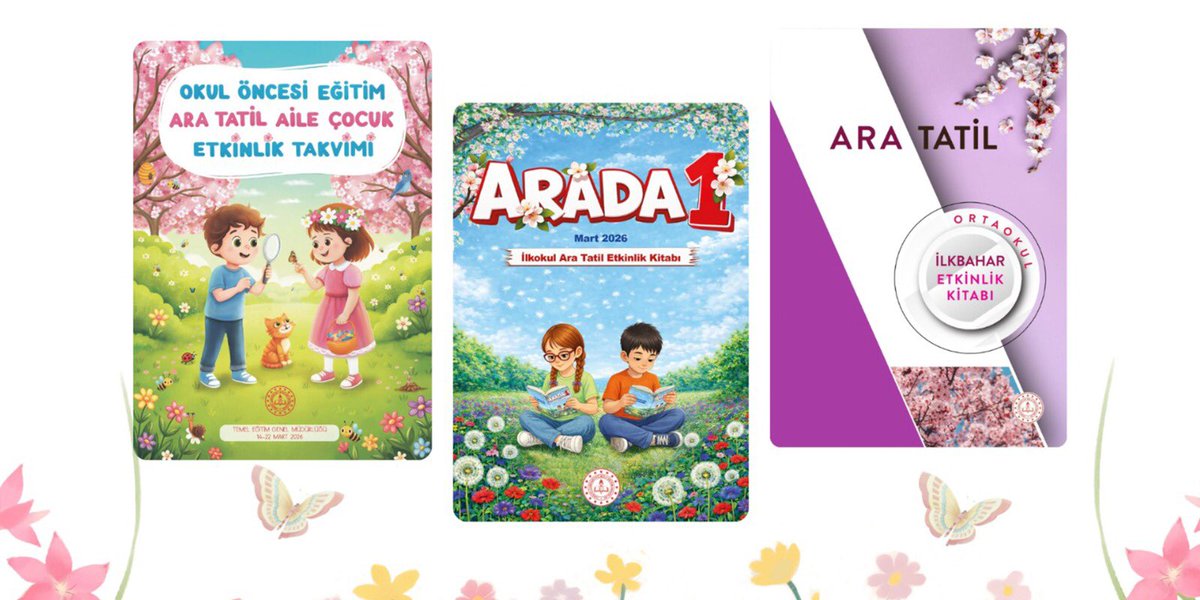 📚 Ara Tatil Etkinlik Kitapları Yayımlandı 📕

Çocukların yaş gruplarına uygun olarak hikâye, şiir, bulmaca, boyama gibi pek çok çalışma ve düşünme becerilerini geliştiren etkinliklerin yer aldığı “Okul Öncesi Eğitim Ara Tatil Aile Çocuk Etkinlik Takvimi”, “Arada 1 İlkokul Ara