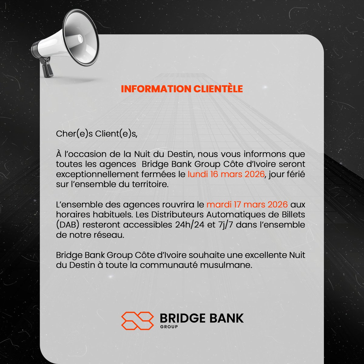 BRIDGE BANK GROUP CI tweet media