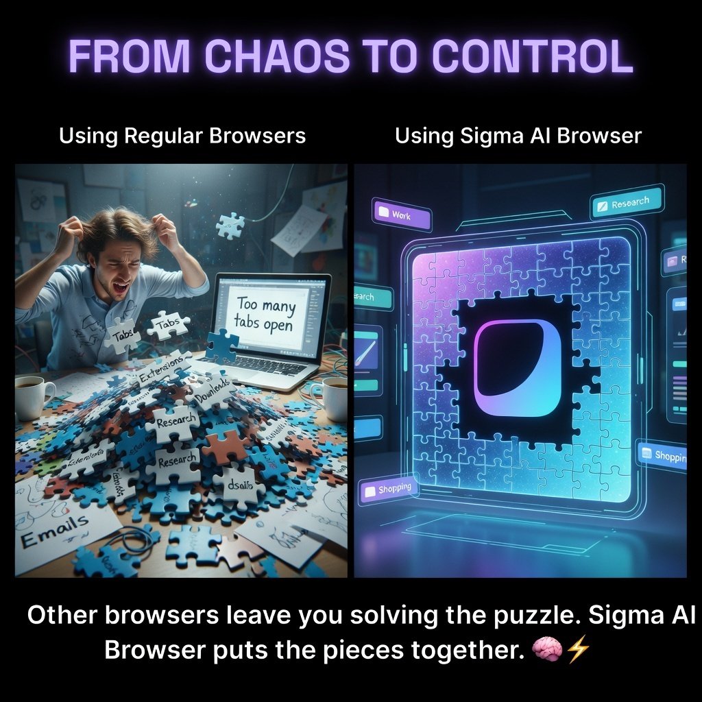 ZAYLIAGRACE's tweet photo. Too many tabs can turn browsing into chaos. 🧩😵
@Sigma_Browser AI Browser keeps everything organized with AI. ⚡🧠
#SigmaAI #AIBrowser #Web3 https://t.co/d4Zh5UtnjO