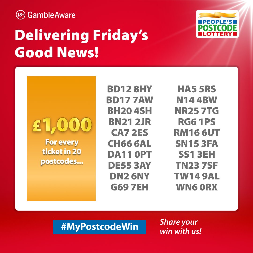 Postcode Lottery tweet media