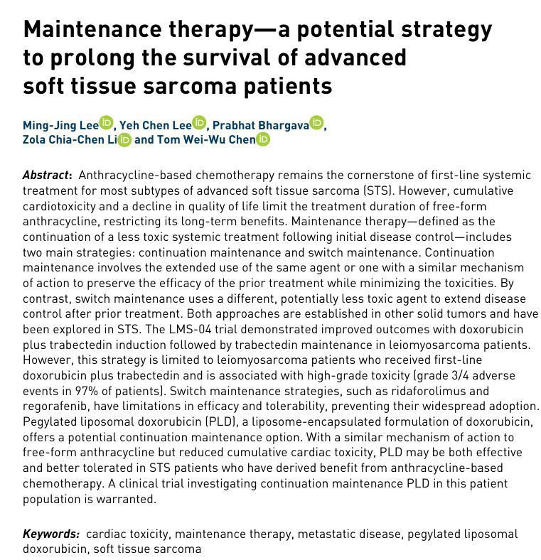 Therapeutic Advances in Medical Oncology tweet media