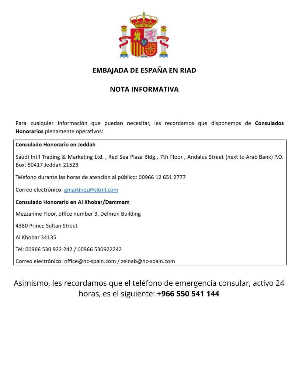 EmbEspaña en A.Saudí tweet media