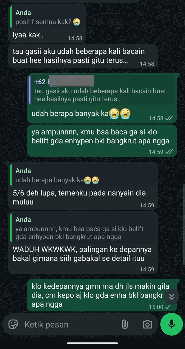 tukang tarot aja smpe takjub hasil ny positif semua...inti dari semua ny hee msih bsa balik tpi hrus lebih di usahain ajaaaaaaa, go engenee

DO NOT REWRITE THE FATE OF ENHYPEN
#BEACCOUNTABLE_BELIFT
#ENHYPEN_IS_7 
#HEESEUNG_STAYS
