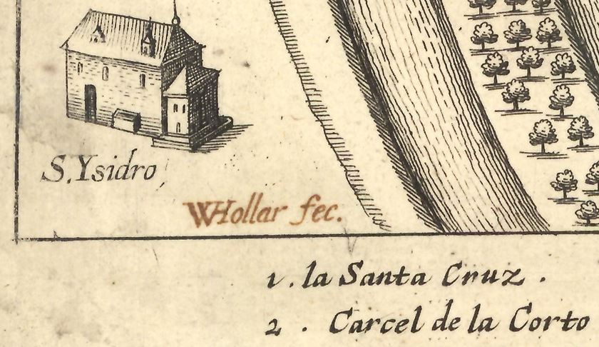 IGNSpain's tweet photo. 🕵️‍♂️ La Biblioteca del #IGNSpain desveló su autor (#WenceslausHollar) y rango de fechas (1644-1652) , gracias a un ejemplar singular firmado a mano. 

✒️ La firma manuscrita de #Hollar se comparó con otros grabados suyos y su tinta fue autentificada por el @ipcepatrimonio

ℹ️ Más info en revista #Tramos 👉 https://t.co/uEX643hqfL

#BibliotecaIGN #RevistaTramos #CartografíaAntigua #PlanodeMadrid