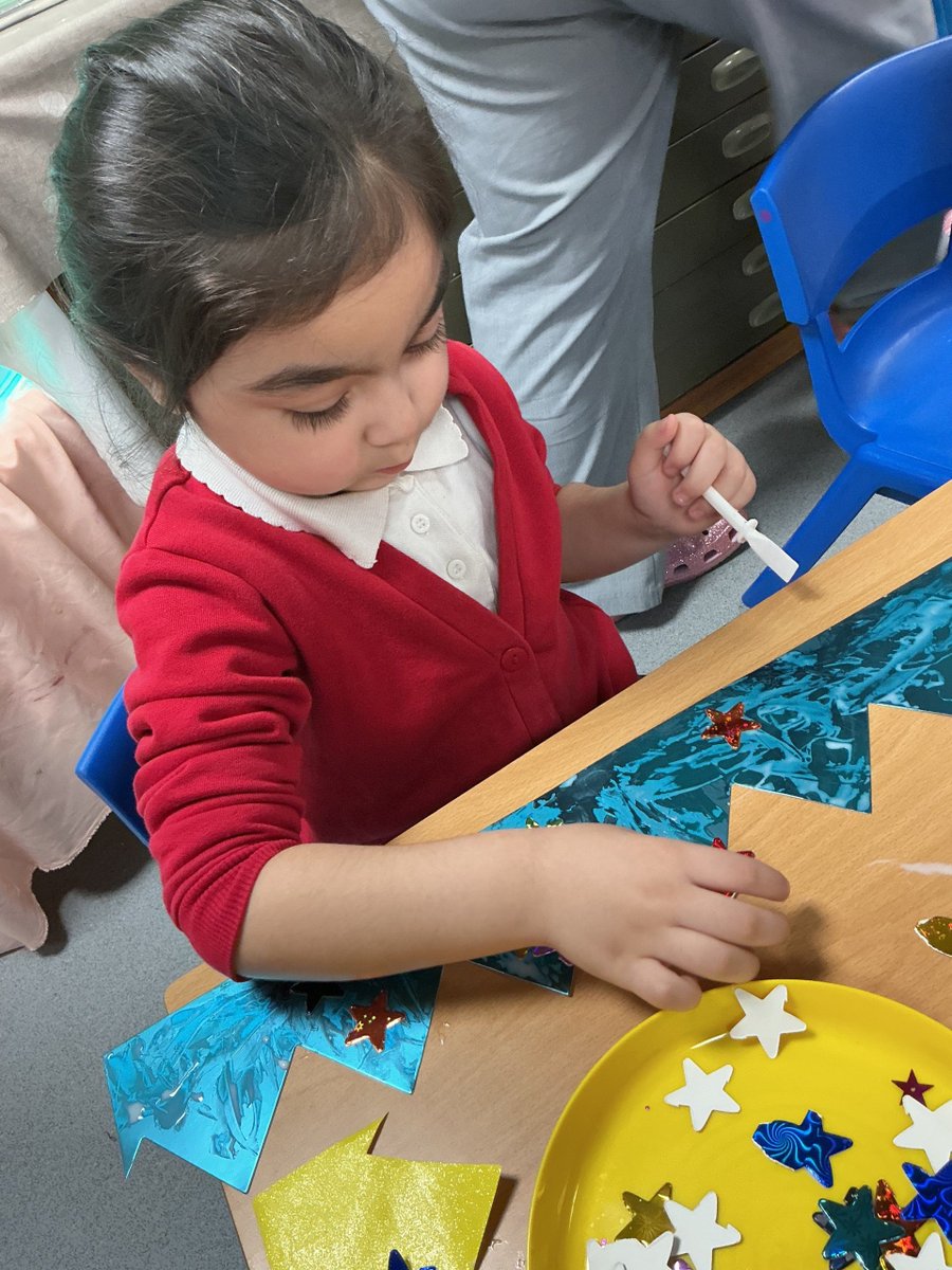 BarkerendPLA's tweet photo. This week we have been exploring Space in our provision linked to our story 'Whatever Next!' we have also decorated biscuits and designed crowns. #WeAreStar https://t.co/ZFAjhYtp4u