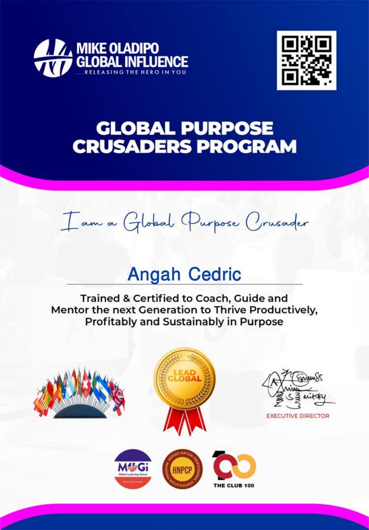 CedricHailer's tweet photo. I am honored to share that I was awarded Best Graduating Crusader at the MOGI Global Leadership School.

This journey has been deeply enriching. The program provided powerful insights on purposeful living and equipped us with practical tools to help others discover Purpose https://t.co/XZXAyycsPL