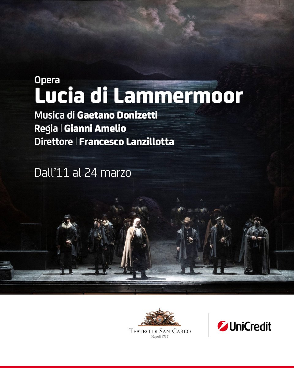 UniCredit_IT's tweet photo. 🎼 A marzo, il @teatrosancarlo ci aspetta con nuovi appuntamenti da non perdere.  Fino a fine mese, in programma Lucia di Lammermoor, il recital di Igor Levit, il concerto diretto da Fabio Luisi con Marina Monzò e Stabat Mater. 

Pubblicità.